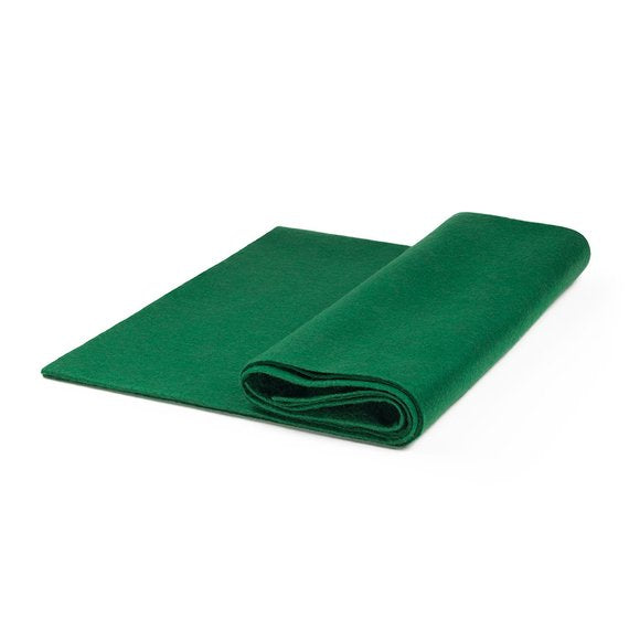 Flic Flac - 72" Wide Acrylic Felt Fabric - Kelly Green - Sheet For Projects Sold By The Yard