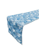 Satin Rosette Table Runner - Baby Blue - 12" x 90" Floral Design Event Decor Table Runner
