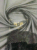 Fish Net Spandex Rhinestone Fabric - Spandex Fish Net Rhinestones Fabric - 15 Yard Roll