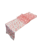 3D Butterfly Table Runner - Blush Pink - 12" x 90" 3D Butterfly Sheer Mesh Table Runner