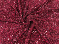 Velvet Stretch Sequins - 2 Way Stretch Sequins on Velvet Fabric 58/60” - Pick Color - 30 Yard Roll