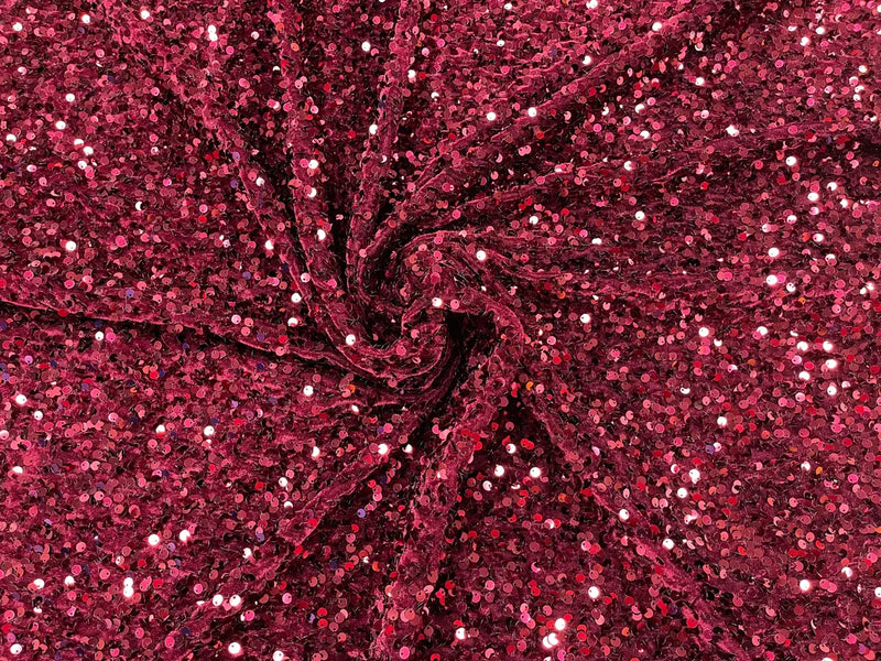 58/60 Beige Glitter Stretch Velvet Fabric - By The Yard