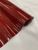 Vinyl Fabric - Burgundy Shiny Sparkle Glitter Leather PVC - Upholstery By The Yard