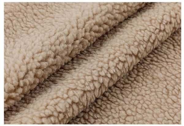 Lamb Wool Duster - Camel - Cuddle Minky Sherpa Blanket Fabric Sold By Yard