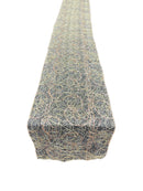 Lace Sequins Table Runner - Champagne - 12" x 90" Lace Design Table Runner for Event Decor