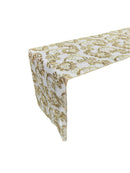 Floral Lace Sequins Table Runner - Champagne - 12" x 90" Floral Lace Table Runner