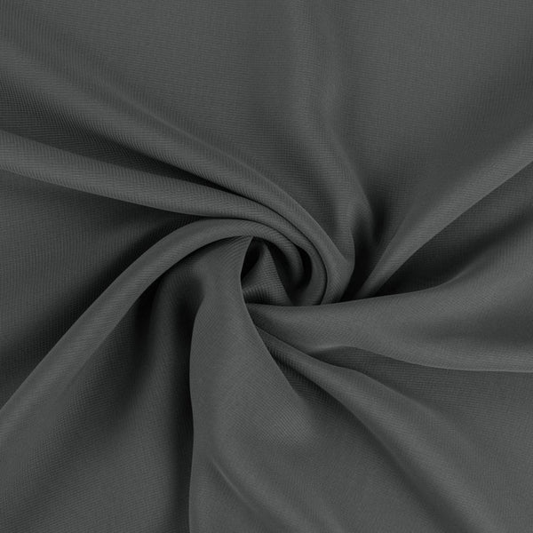 Chiffon Spandex - Black - 2 Way Slight Stretch Chiffon Fabric Imitation Silk 58/60" By The Yard