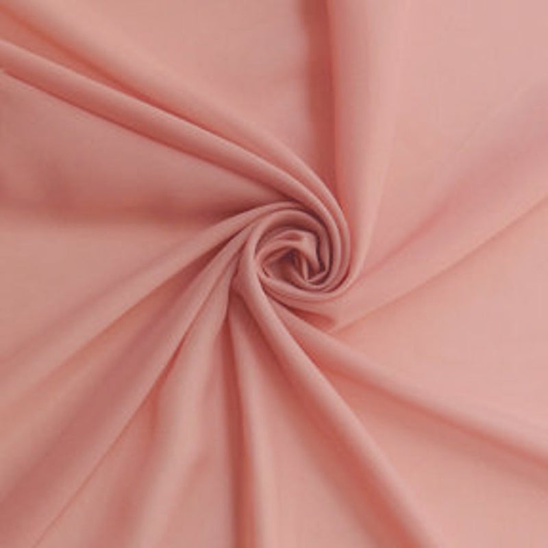 Chiffon Spandex - Pink - 2 Way Slight Stretch Chiffon Fabric Imitation Silk 58/60" By The Yard