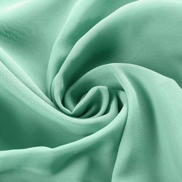 Chiffon Spandex - Mint - 2 Way Slight Stretch Chiffon Fabric Imitation Silk 58/60" By The Yard