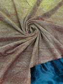 Shimmer Glitter Fabric - Copper - Luxury Sparkle Stretch Solid Fabric Sold By Yard