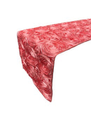Satin Rosette Table Runner - Coral - 12" x 90" Floral Design Event Decor Table Runner