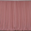 10 x 10 Ft - Dusty Rose - Curtain Polyester Backdrop Drapes Panels with Rod Pocket