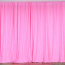 10 x 10 Ft - Hot Pink  - Curtain Polyester Backdrop Drapes Panels with Rod Pocket