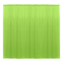 10 x 10 Ft - Lime - Curtain Polyester Backdrop Drapes Panels with Rod Pocket