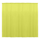 10 x 10 Ft - Light Yellow  - Curtain Polyester Backdrop Drapes Panels with Rod Pocket