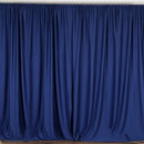 10 x 10 Ft - Navy Blue - Curtain Polyester Backdrop Drapes Panels with Rod Pocket