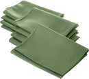 18" x 18" Polyester Poplin Napkins - Dark Sage - Solid Rectangular Polyester Napkins
