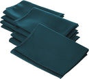 18" x 18" Polyester Poplin Napkins - Dark Teal - Solid Rectangular Polyester Napkins
