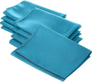 18" x 18" Polyester Poplin Napkins - Dark Turquoise - Solid Rectangular Polyester Napkins