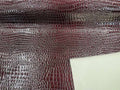 Alligator Embossed Vinyl Leather Fabric - Different Colors - Sold By The Yard