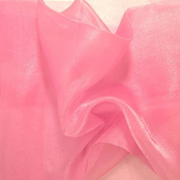 Organza Sparkle - Dusty Rose - Crystal Sheer Fabric for Fashion, Crafts, Decorations 60" by Yard