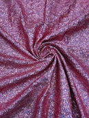 Mini Glitz Sequins Milliskin - Dusty Rose Holographic - 4 Way Stretch Milliskin Nylon Spandex Fabric Sold By Yard