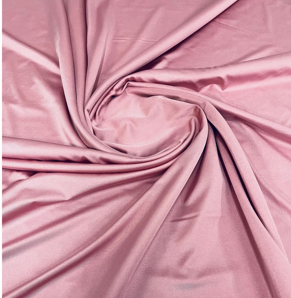 58" Shiny Milliskin Fabric - Dusty Rose - 4 Way Stretch Milliskin Shiny Fabric by The Yard (Pick a Size)