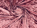 Crushed Velvet Fabric - 60''  Stretch Velvet Solid Fabric for Apparel, Craft, Sewing - By Yard