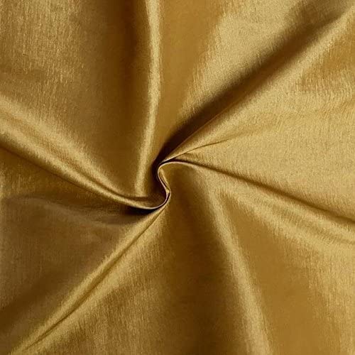 Stretch Taffeta Fabric - Dark Gold - 58/60" Wide 2 Way Stretch - Nylon/Polyester/Spandex Fabric