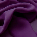 Hi Multi Chiffon Fabric - Eggplant - Chiffon High Quality Design Fabric Sold By The Yard 60"