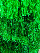 Metallic Fringe Eyelash Design - Embroidered 2 Way Stretch Fancy Fringe By Yard