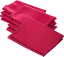 18" x 18" Polyester Poplin Napkins - Fuchsia - Solid Rectangular Polyester Napkins