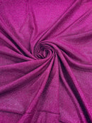 Shimmer Glitter Fabric - Fuchsia - Luxury Sparkle Stretch Solid Fabric Sold By Yard