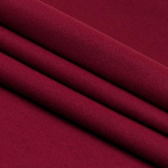 Flic Flac - 72" Wide Acrylic Felt Fabric - Burgundy -  Sheet For Projects Sold By The Yard