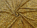 Velvet Stretch Sequins - 2 Way Stretch Sequins on Velvet Fabric 58/60” - Pick Color - 30 Yard Roll