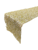 Spider Lace Sequins Table Runner - Gold - 12" x 90" Spider Web Lace Table Runner