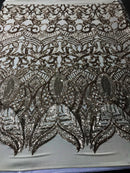 Royalty Sequin Fabric -  4 Way Stretch Royalty Mermaid Design - Pick Color - 25 Yards Roll