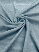 Shimmer Glitter Fabric - Gray - Luxury Sparkle Stretch Solid Fabric Sold By Yard