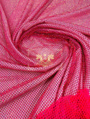 Fish Net Spandex Rhinestone Fabric - Spandex Fish Net Rhinestones Fabric - 15 Yard Roll