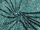 Velvet Stretch Sequins - 2 Way Stretch Sequins on Velvet Fabric 58/60” - Pick Color - 30 Yard Roll