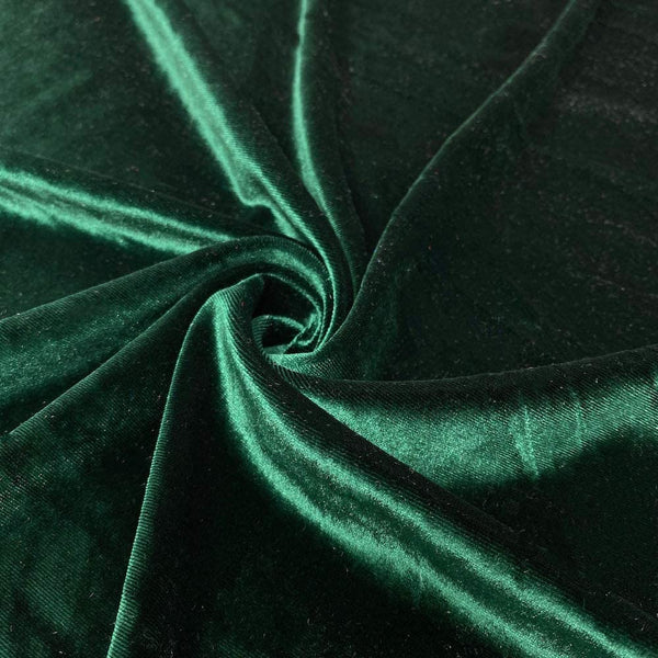 Velvet Stretch Fabric - Hunter Green - Spandex Stretch Velvet Fabric 60'' Wide Sold By Yard