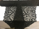 Embroided - Black - Beaded Damask Pattern Fabric Embroidery Lace Design Fabrics Sold By The Yard