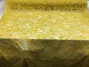 Beaded Zebra Pattern Fabric Yellow Embroidered Hand beaded Lace Design Fabrics By The Yard