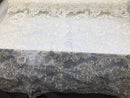 Floral - Ivory - Embroided Lace Fabric Damask Pattern - Beautiful Fabrics Sold by The Yard
