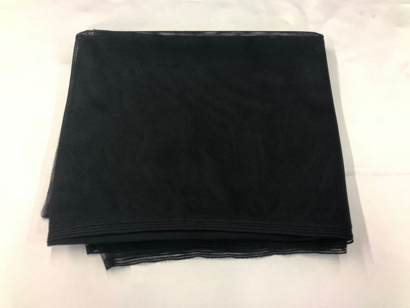 BLACK Power Mesh By The Yard Nylon Lycra Spandex 4 Way Stretch Apparel Fabric 58"/60" Wide