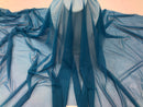 Power Mesh Fabric By The Yard - Blue - Nylon Lycra Spandex 4 Way Stretch Apparel Fabric  58"/60"