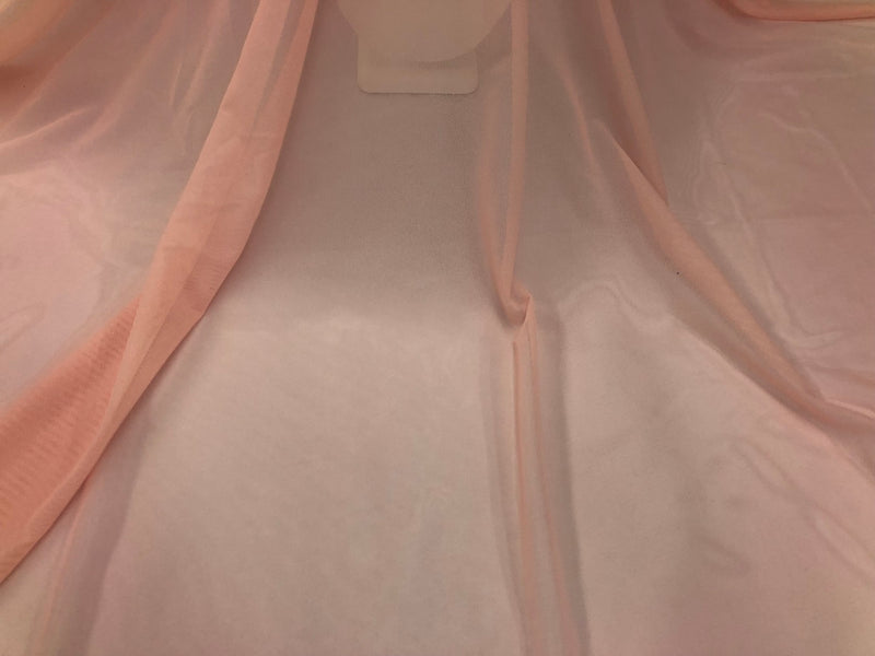 Power Mesh Fabric By The Yard Candy Pink Nylon Lycra Spandex 4 Way Stretch Apparel Fabric  58"/60"