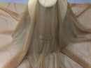 Power Mesh Fabric By The Yard - Champagne  - Nylon Lycra Spandex 4 Way Stretch Apparel Fabric  58"/60"