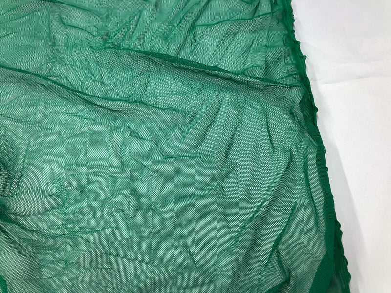 Power Mesh Fabric By The Yard - Green - Nylon Lycra Spandex 4 Way Stretch Apparel Fabric  58"/60"