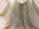 Power Mesh Fabric By The Yard - Light Champagne  - Nylon Lycra Spandex 4 Way Stretch Fabric  58"/60"